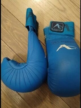 Apex Teal Blue Kids Training Boxing Gloves with Hook Strap
